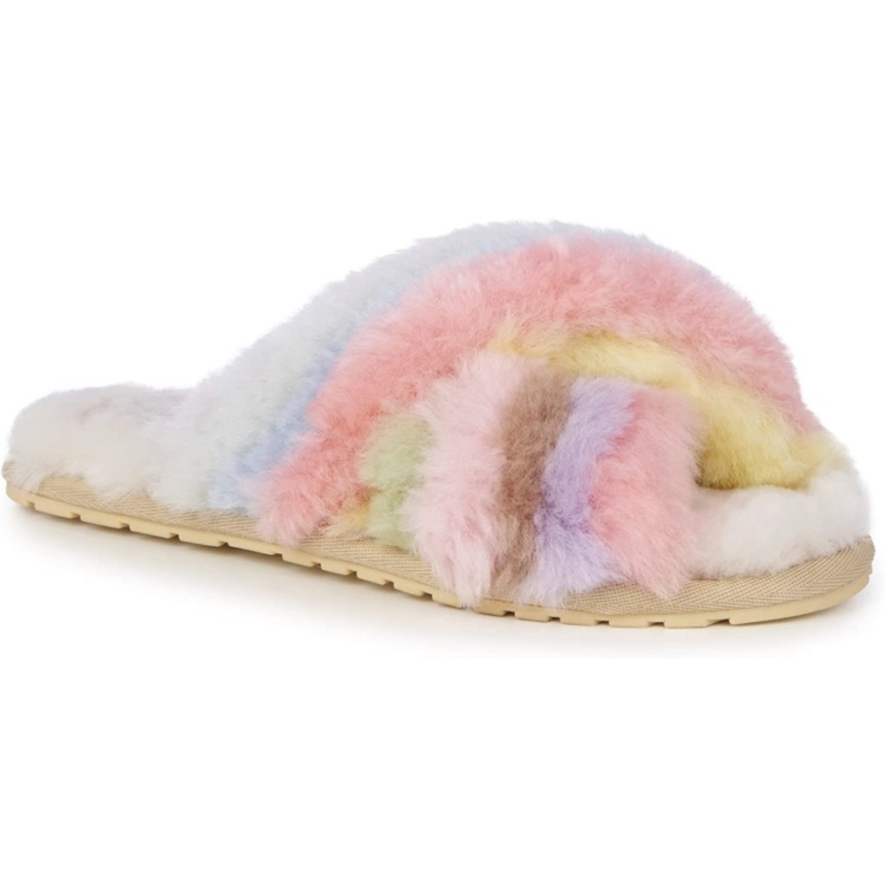 EMU Australia Mayberry Rainbow Womens Slippers Sheepskin Slipper, size 8